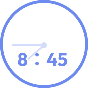8：45